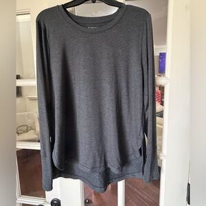 Athleta Uptempo L/S Tee Charcoal 1X